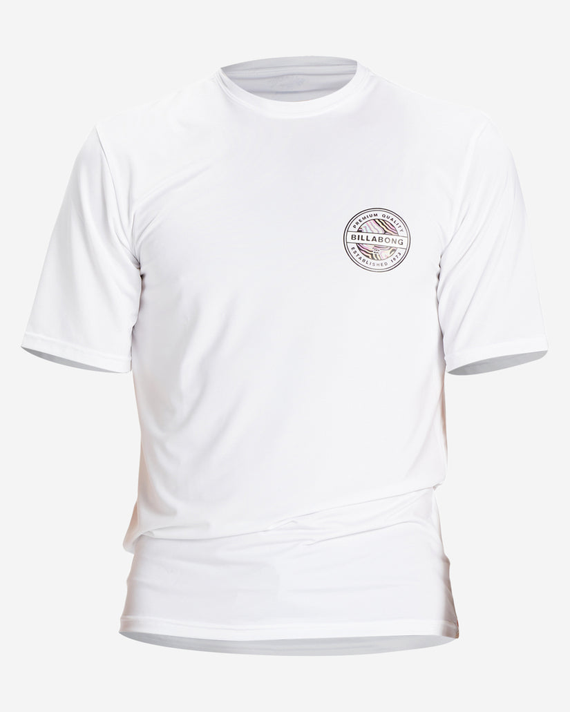 Rotor Loose Fit Short Sleeve UPF 50 Surf T-Shirt - White