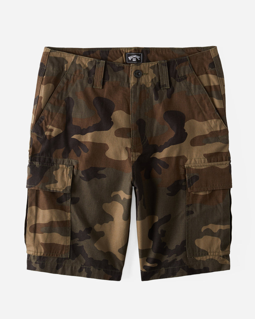 Combat Cargo Shorts - Military Camo