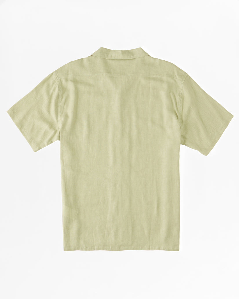Sundays Vacay Short Sleeve Shirt - Light Sage