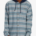 Baja Hooded Flannel Shirt - Cement
