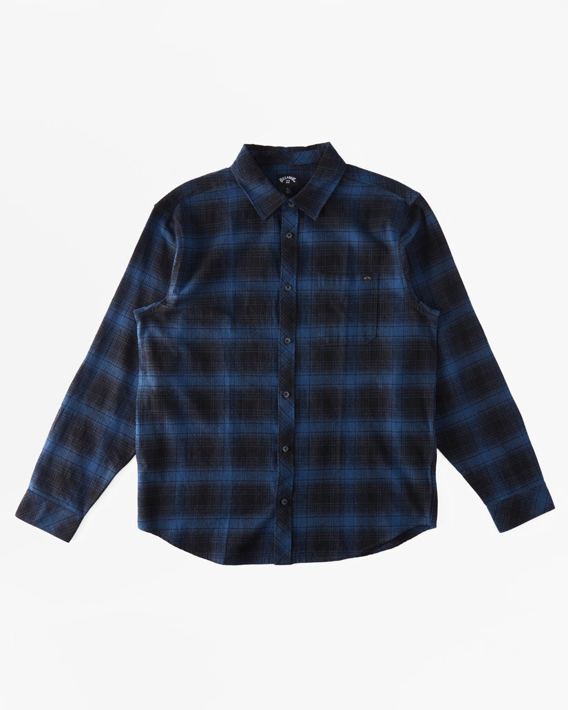 Coastline Flannel Long Sleeve Shirt - Blue