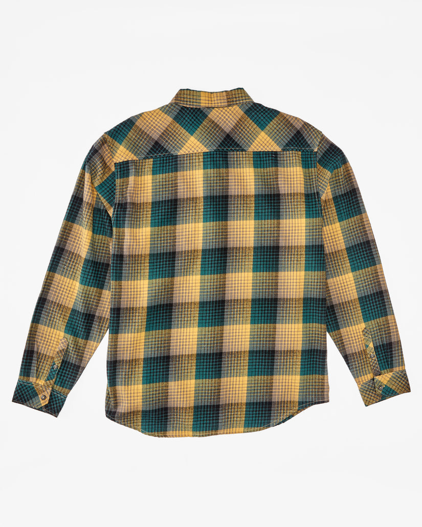 Coastline Flannel Long Sleeve Shirt - Gold