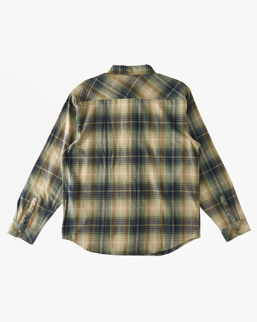 Coastline Flannel Long Sleeve Shirt - Sage