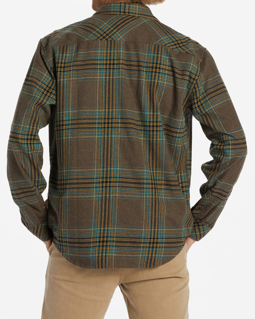 Coastline Flannel Long Sleeve Shirt - Mocha