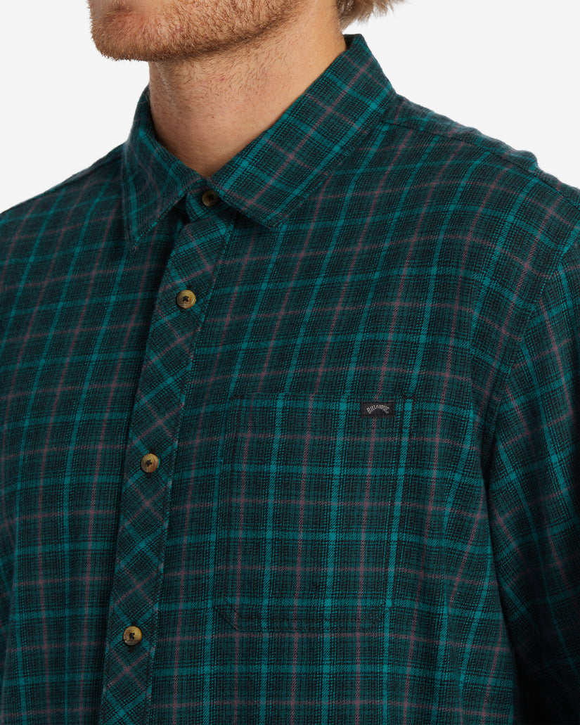 Coastline Flannel Long Sleeve Shirt - Pacific