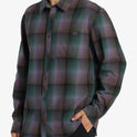 Coastline Flannel Long Sleeve Shirt - Dusty Grape