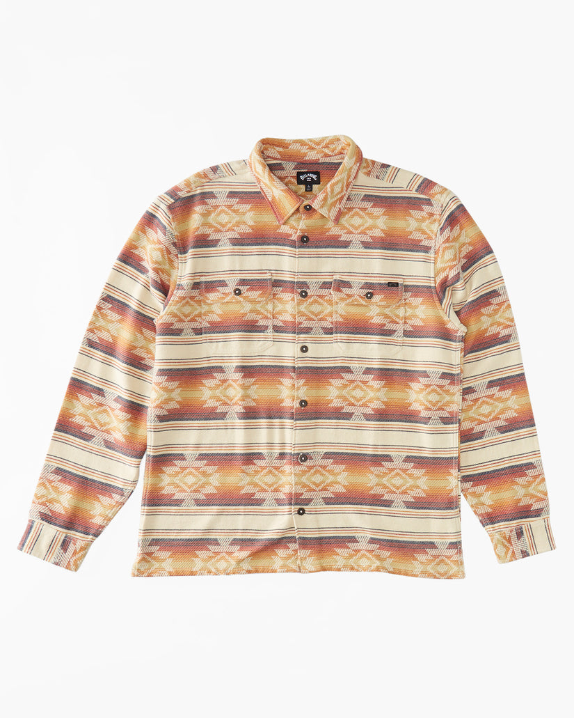 Offshore Jacquard Flannel Long Sleeve Shirt - Gold – Billabong