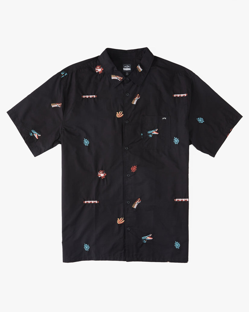 Zeledon Embroidered Shirt - Black