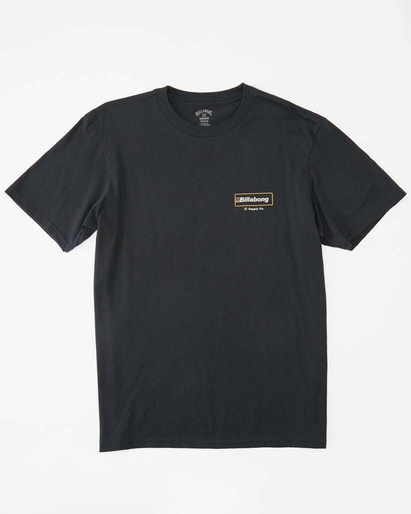 Walled Short Sleeve T-Shirt - Washed Black