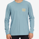 Crayon Wave Long Sleeve T-Shirt - Washed Blue