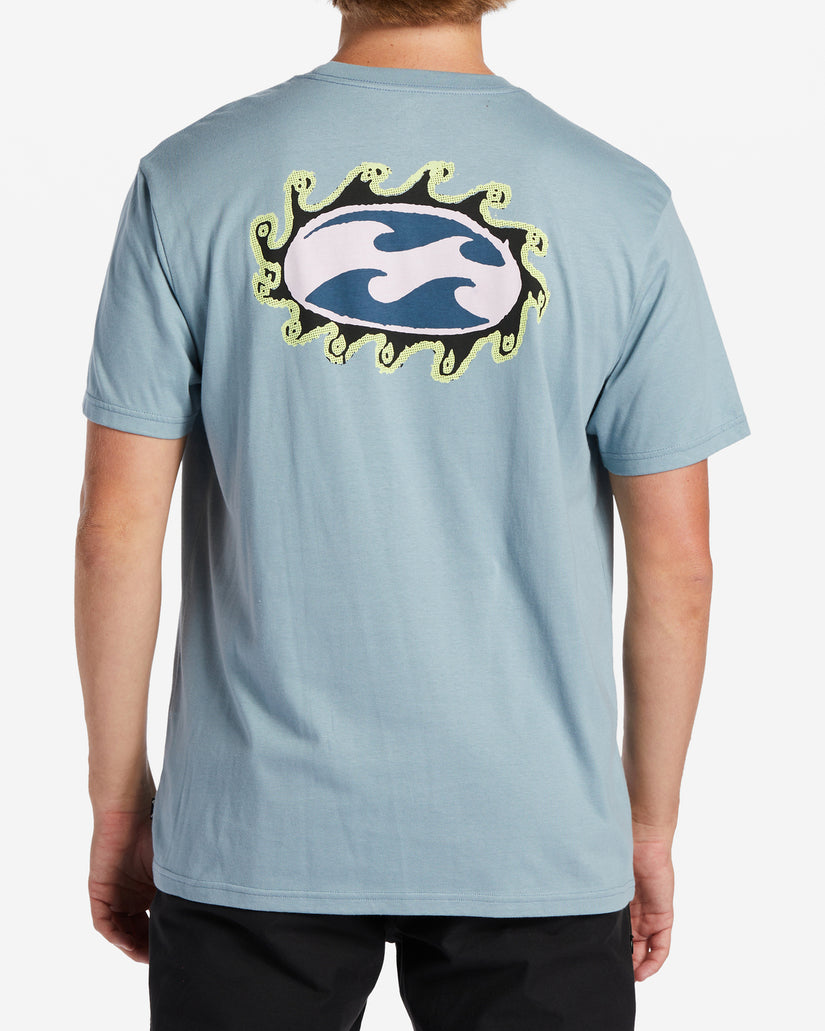 Billabong | Crayon Wave T-Shirt for Men | Blue