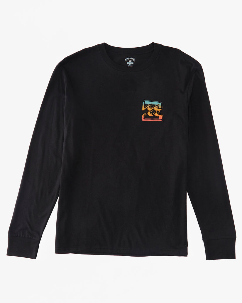 Crayon Wave Long Sleeve T-Shirt - Black – Billabong.com