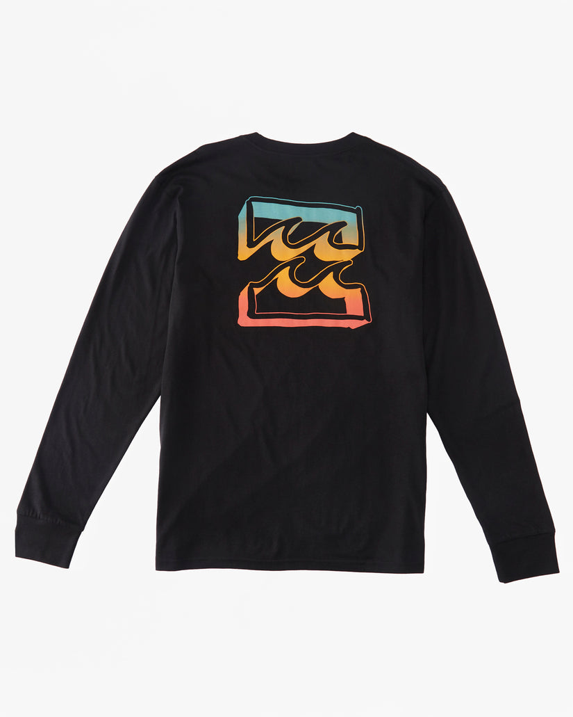 Crayon Wave Long Sleeve T-Shirt - Black – Billabong.com
