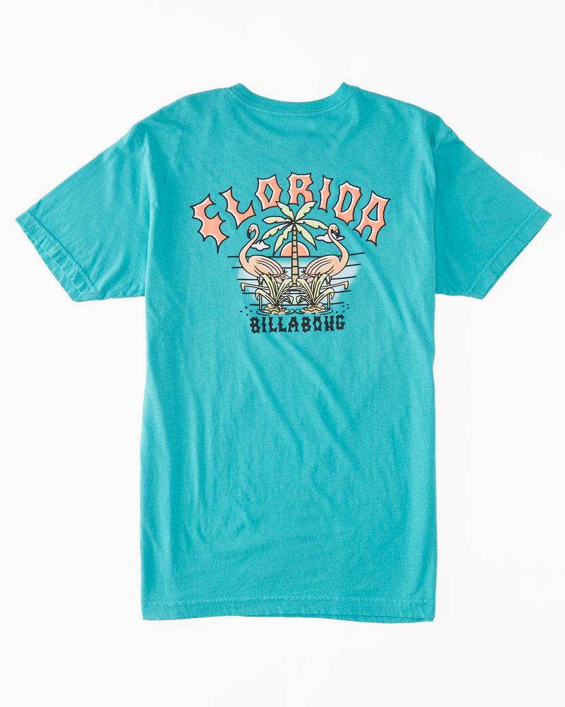 Flamingo Arch T-Shirt - Seagreen
