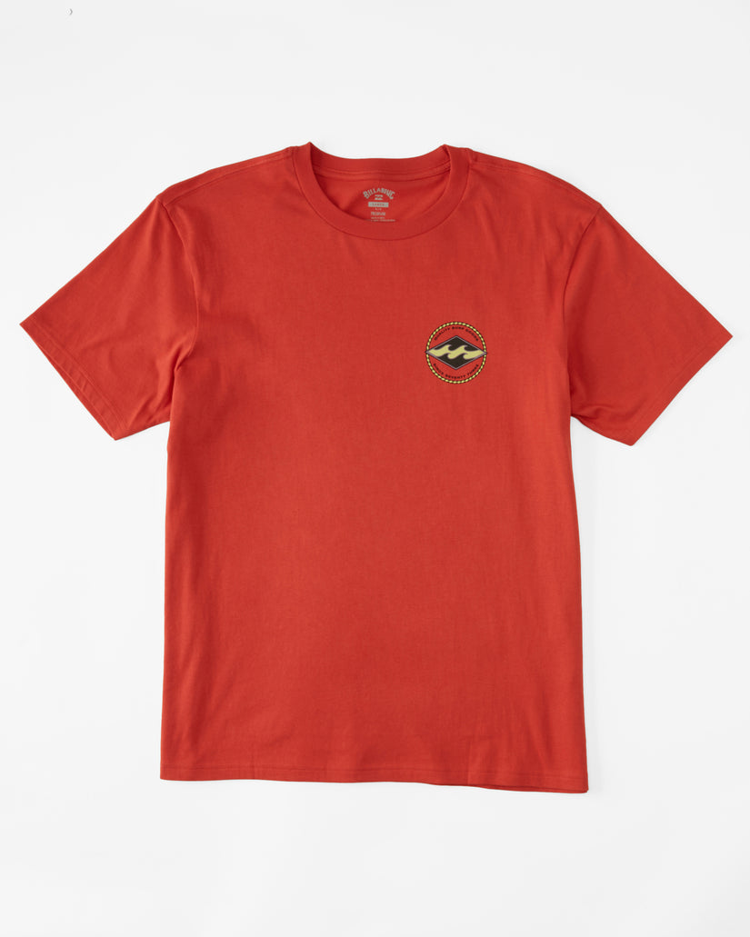 Rotor Diamond Short Sleeve T-Shirt - Coral