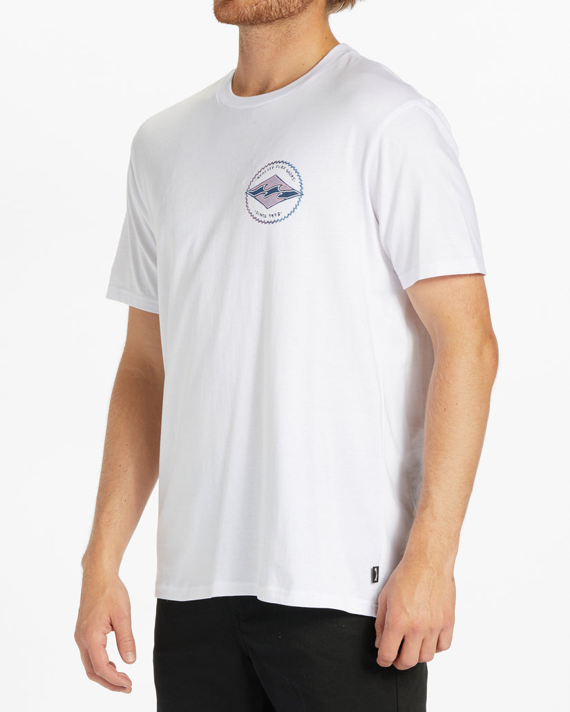 Rotor Diamond Short Sleeve T-Shirt - White