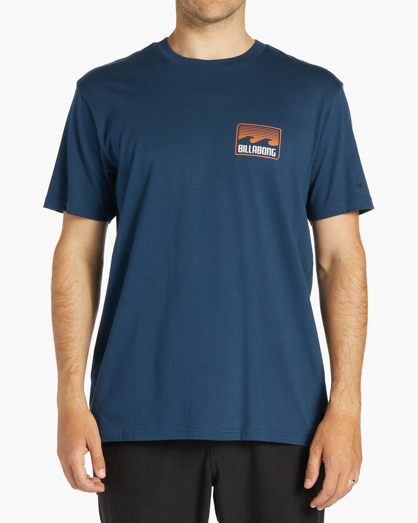 Walled Short Sleeve T-Shirt - Dark Blue