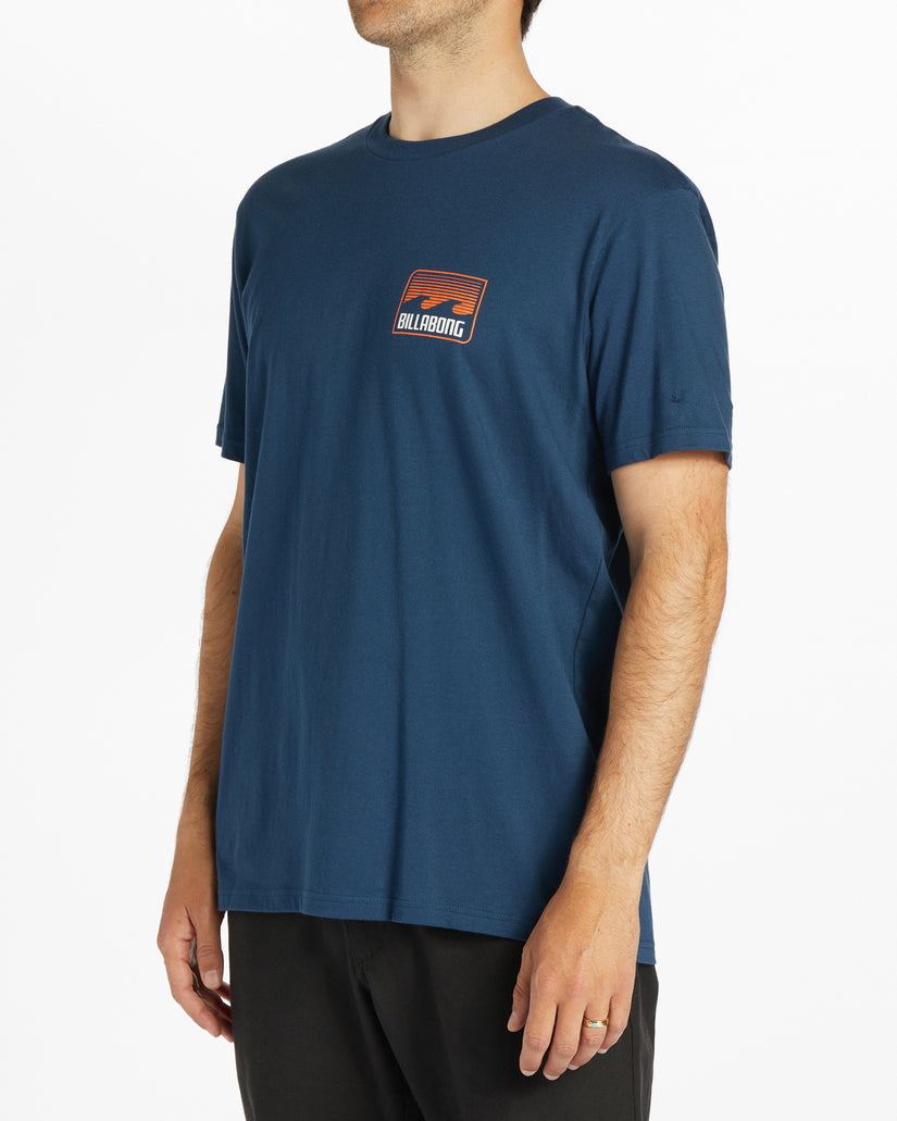 Walled Short Sleeve T-Shirt - Dark Blue