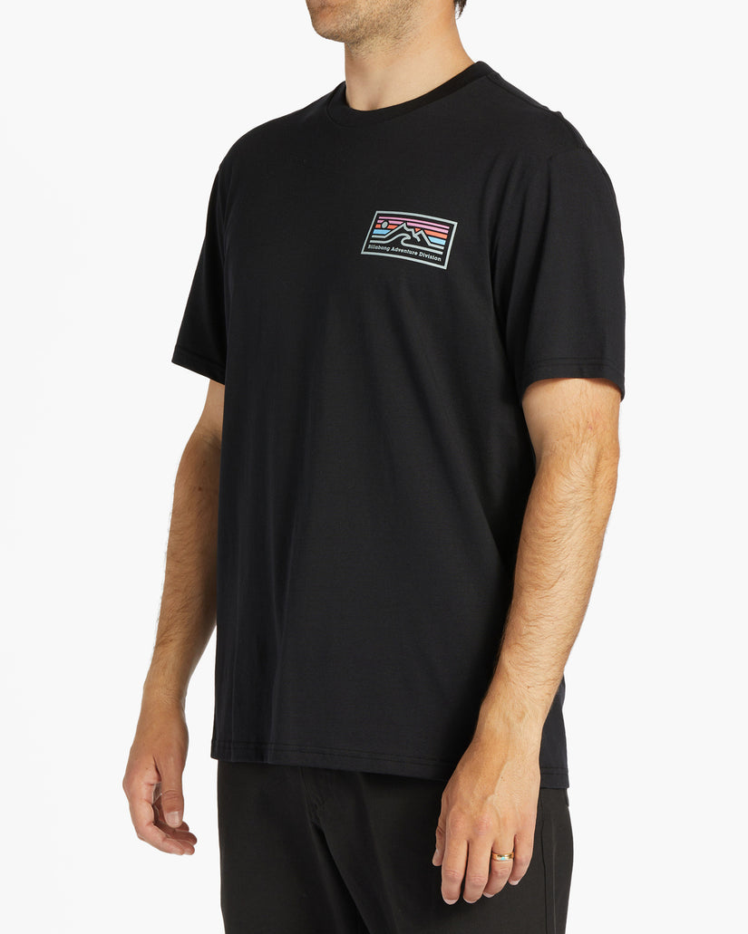 Length Short Sleeve T-Shirt - Black