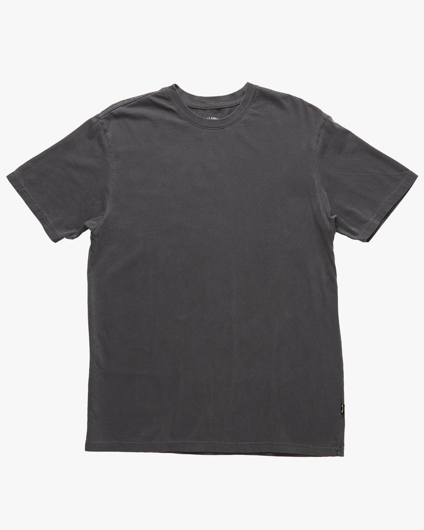 Essential Wave Washed Short Sleeve T-Shirt - Charcoal