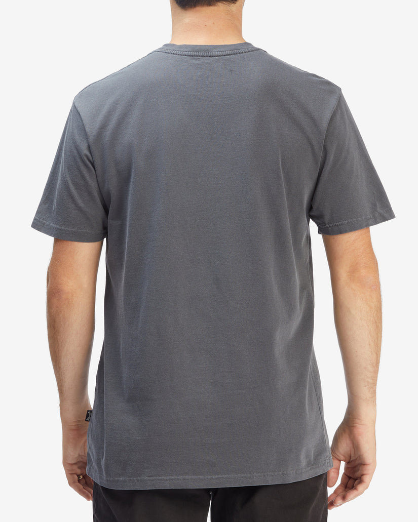 Essential Wave Washed Short Sleeve T-Shirt - Charcoal