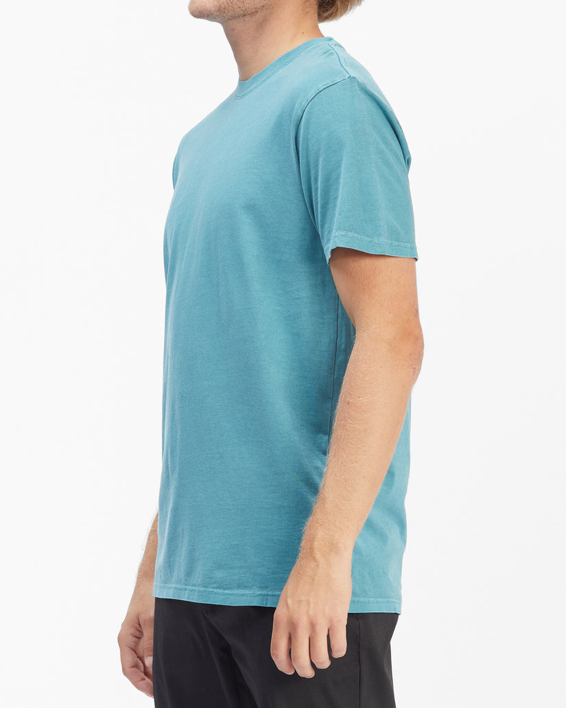 Essential Wave Washed Short Sleeve T-Shirt - Smoke Blue