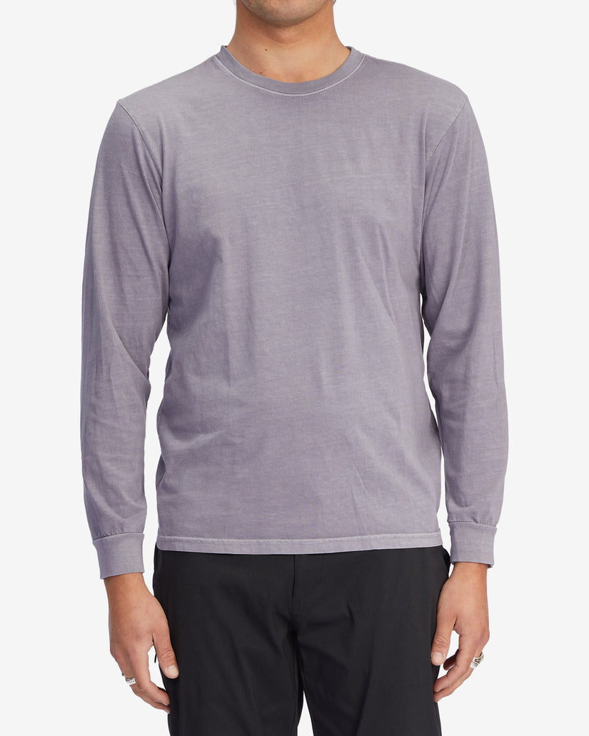 Essential Wave Washed Long Sleeve T-Shirt - Purple Haze