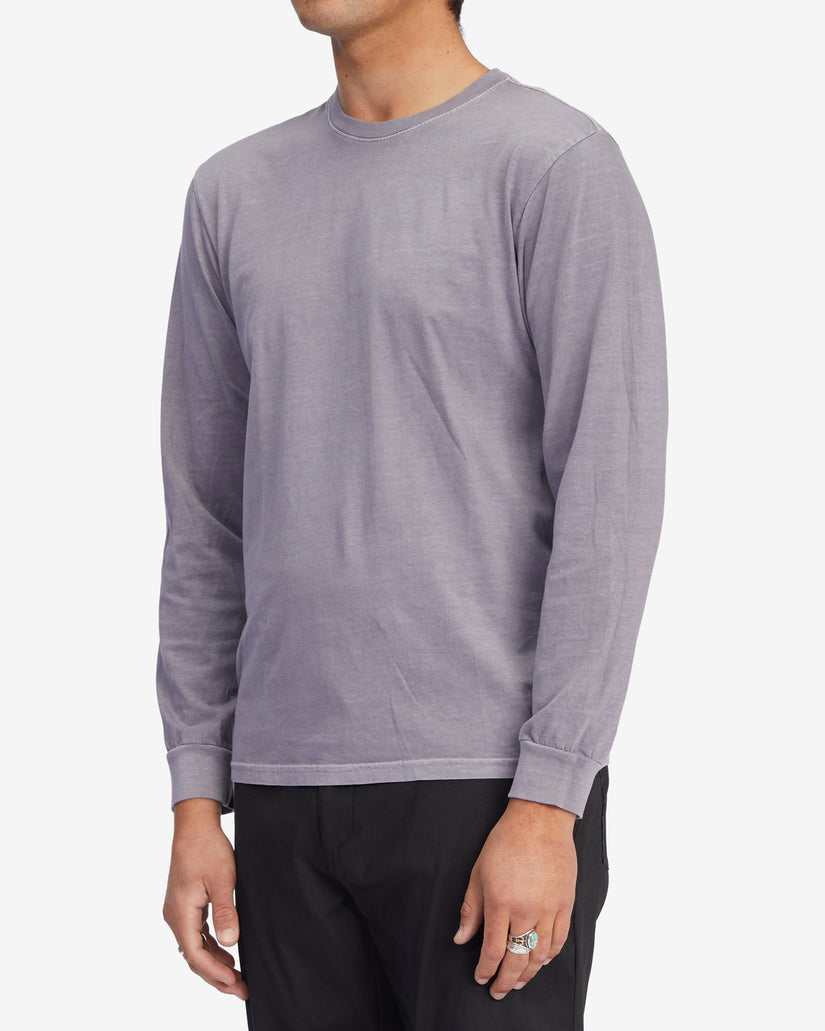 Essential Wave Washed Long Sleeve T-Shirt - Purple Haze