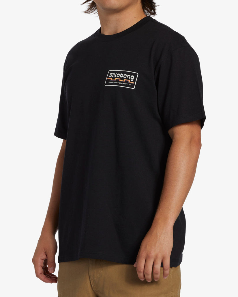 Walled Short Sleeve T-Shirt - Black