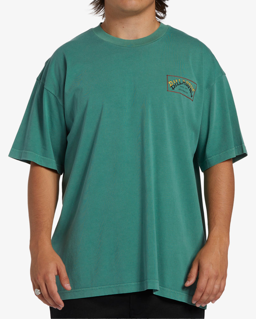 Arch Wave OG Short Sleeve Wave Washed T-Shirt - Billiard
