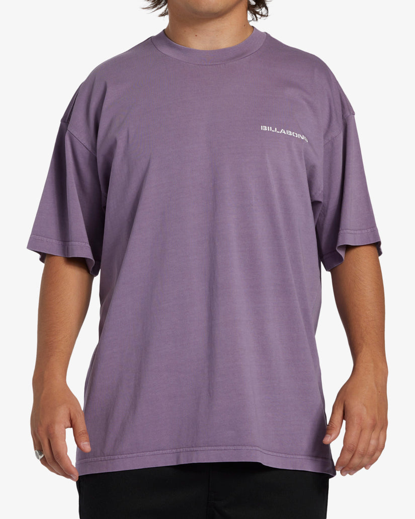 Paradise Burning OG Short Sleeve Wave Washed T-Shirt - Washed Violet