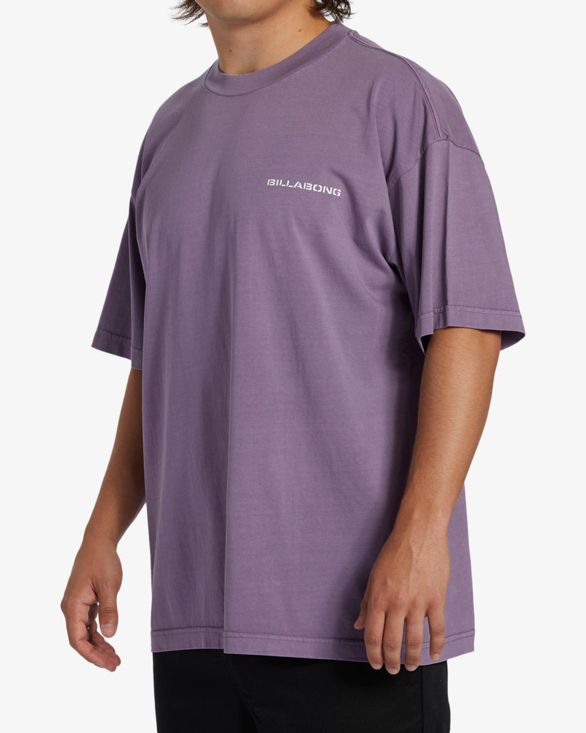 Paradise Burning OG Short Sleeve Wave Washed T-Shirt - Washed Violet