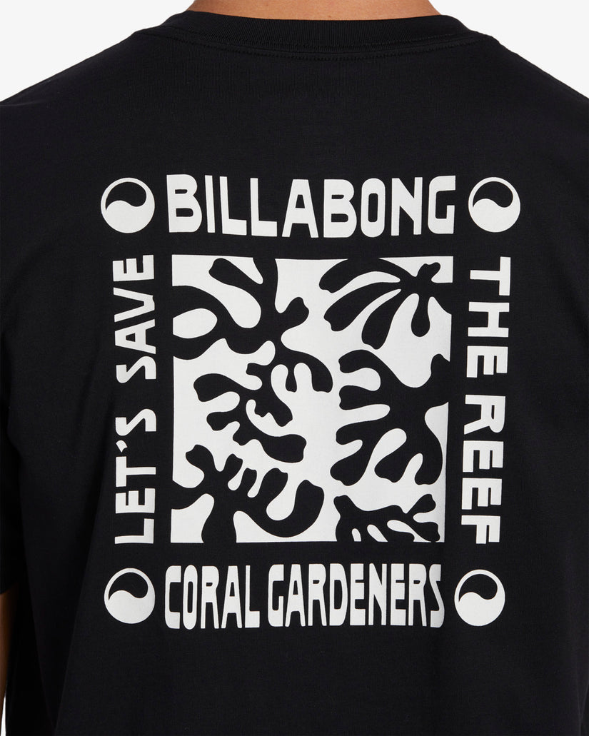 Coral Gardeners Horizon Short Sleeve T-Shirt - Black
