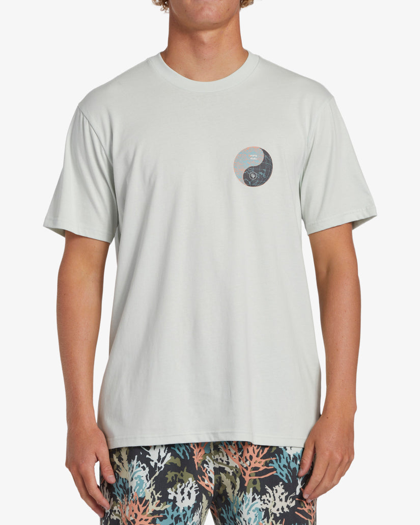 Coral Gardeners Yin Yang Short Sleeve T-Shirt - Clear Sky