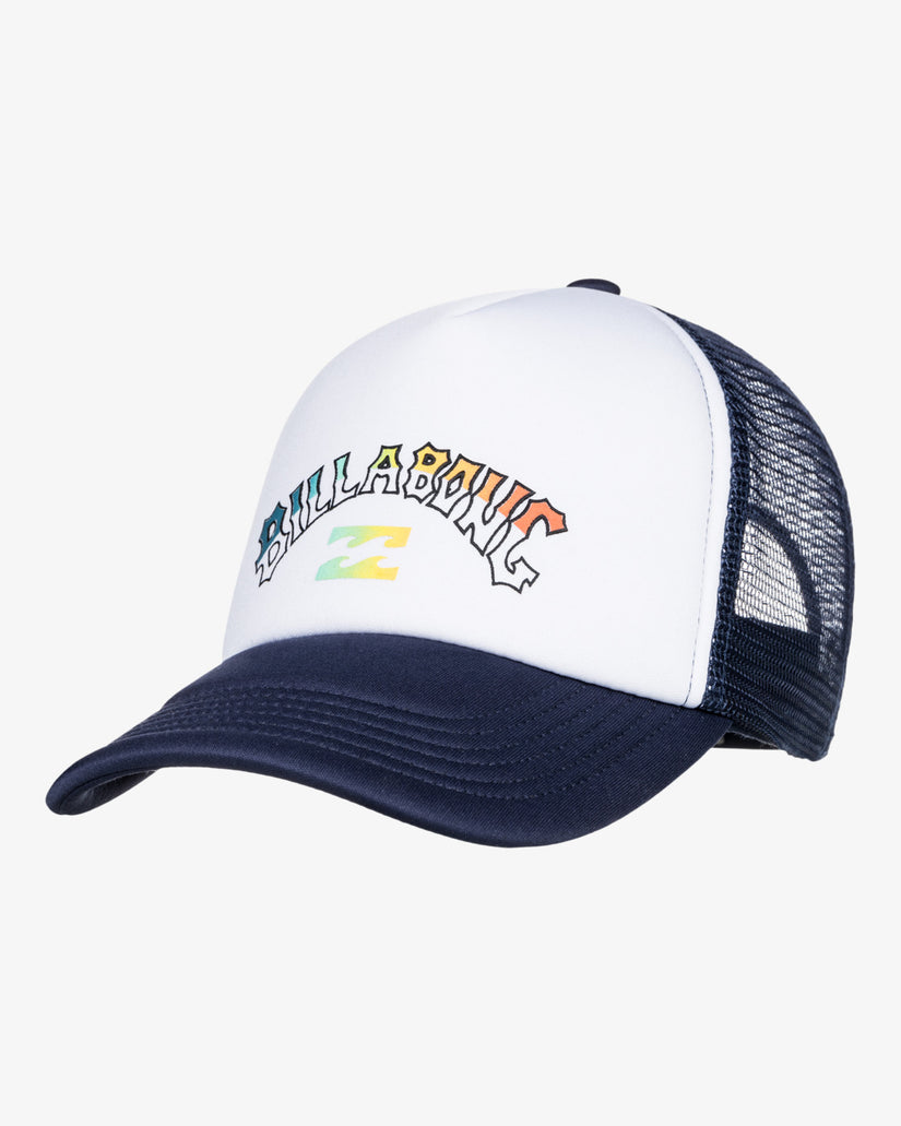 Boys Podium Trucker Hat - White