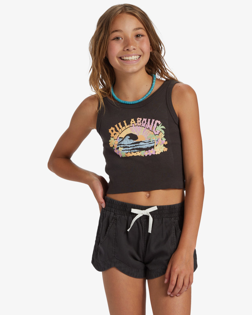 Girl's Mad For You Shorts - Off Black - Off Black