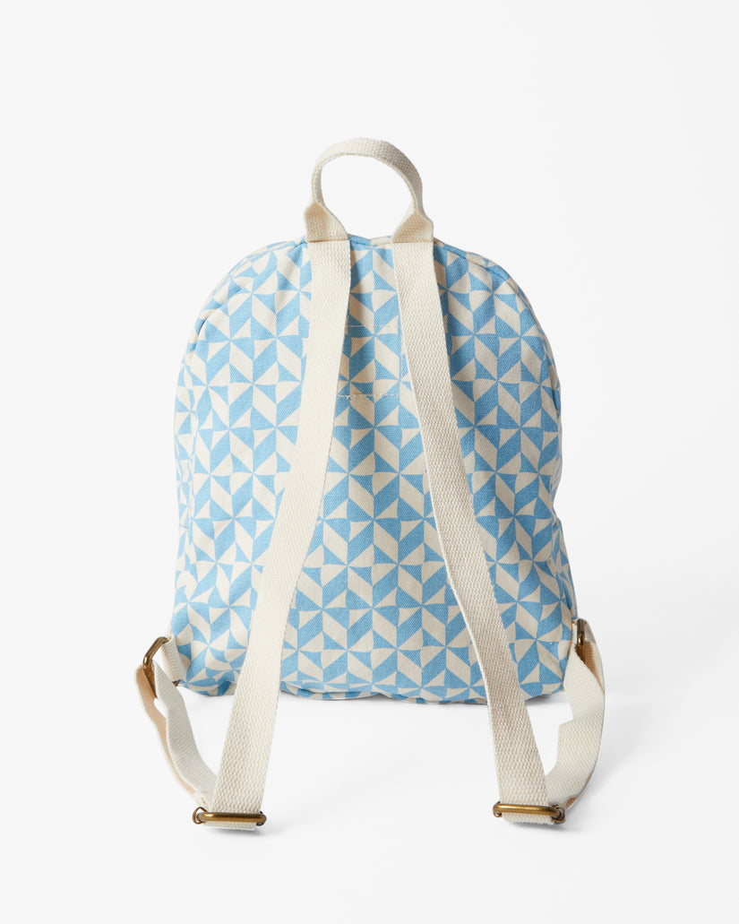 Mini Mama Canvas Backpack - Blue Dream