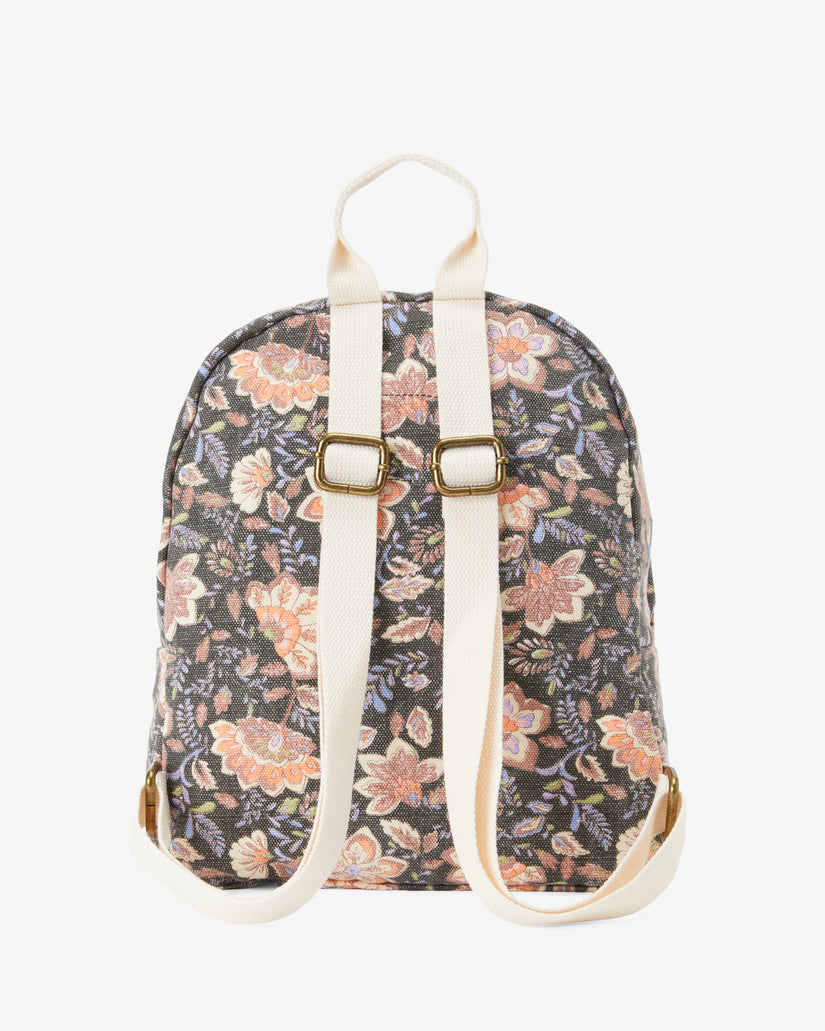 Mini Mama Canvas Backpack - Black Sands