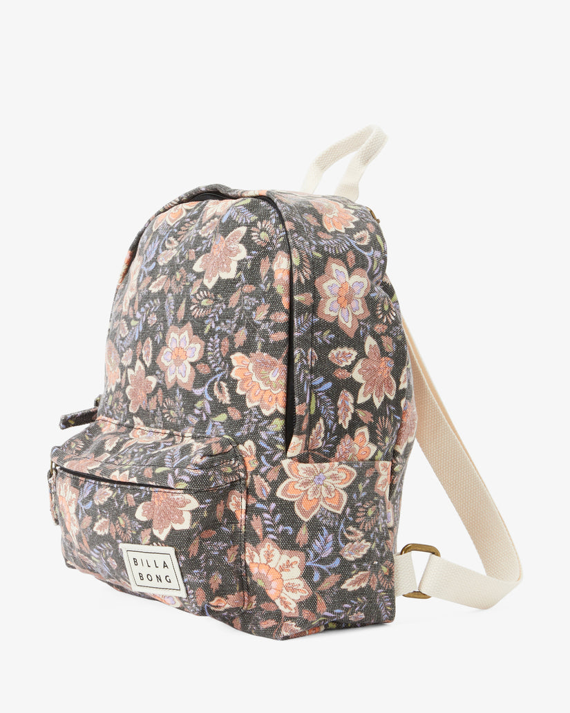 Mini Mama Canvas Backpack - Black Sands