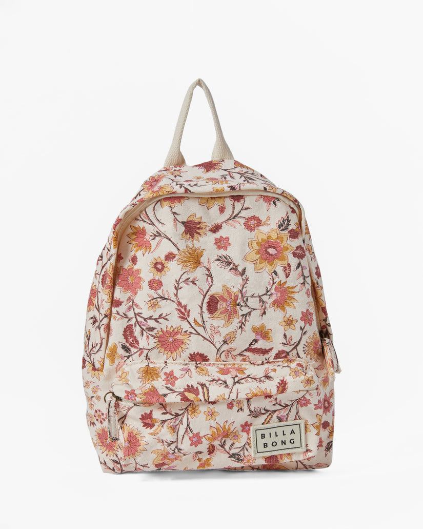 Mini Mama Canvas Backpack - White Cap 1