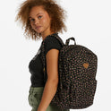 Schools Out Canvas Backpack - Black Pebble