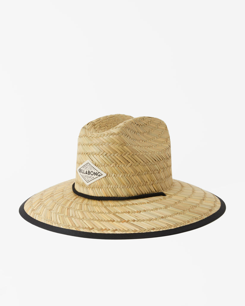 Tipton Straw Lifeguard Hat - Black Sands