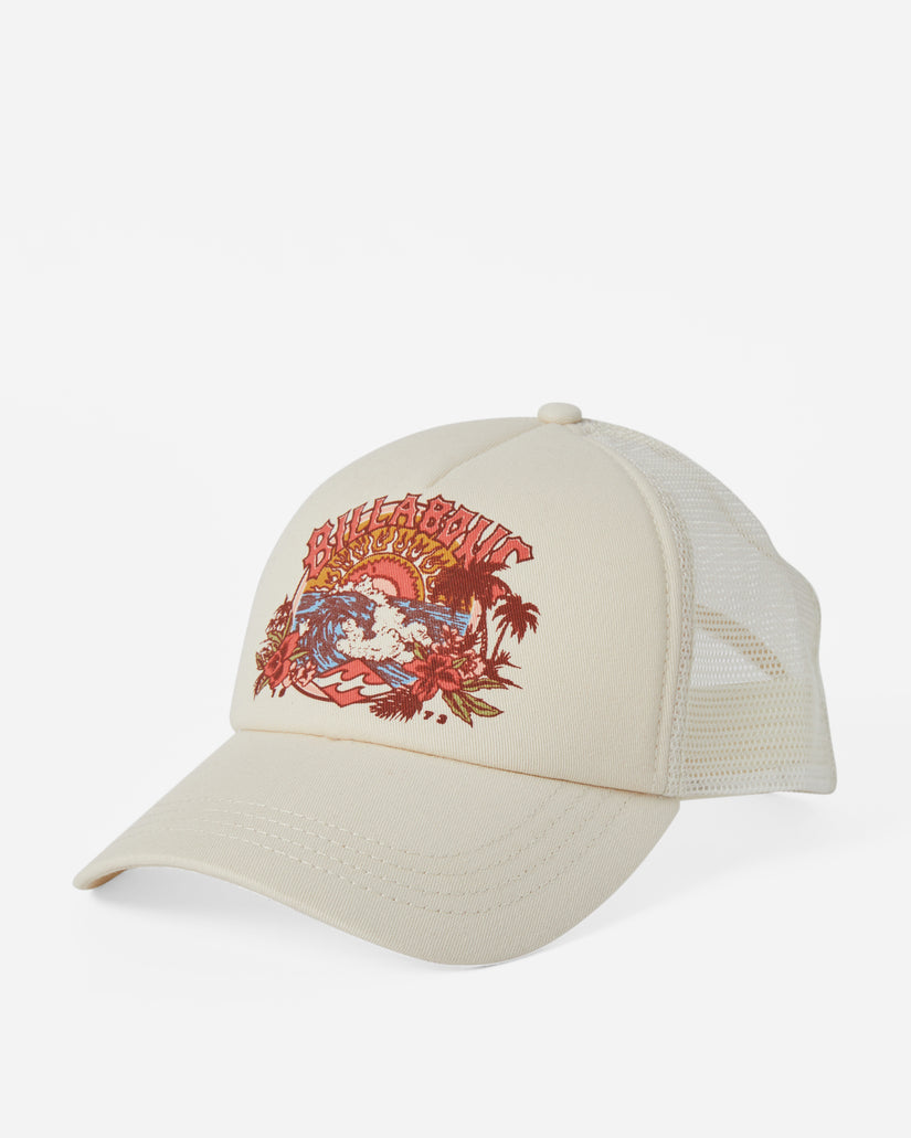 Aloha Forever Trucker Hat - White Cap