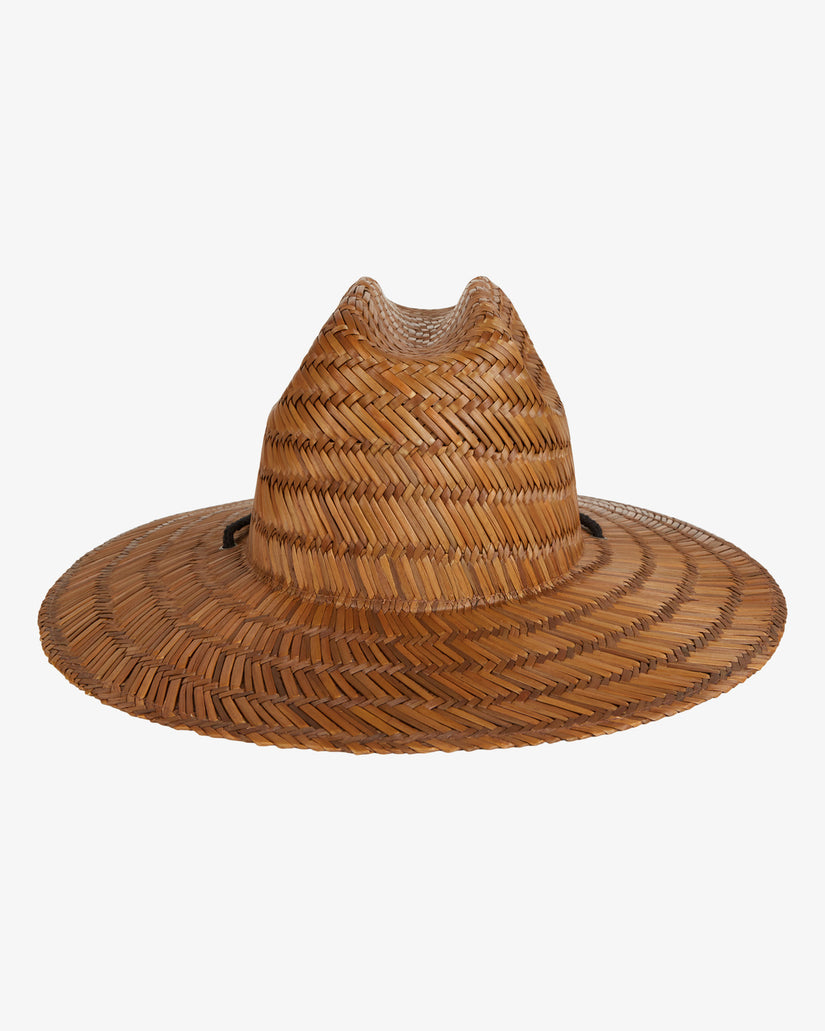 Tides Straw Lifeguard Hat - Brown