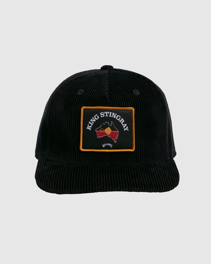King Corduroy Snapback Hat - Black