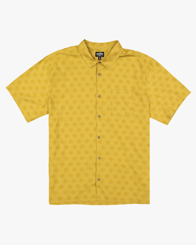 King Stringray Flowers Short Sleeve Woven Shirt - Mustard – Billabong.com