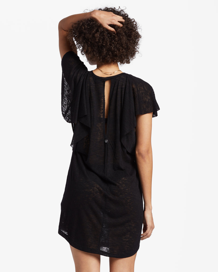 Out For Waves Cover-Up Dress - Black Pebble